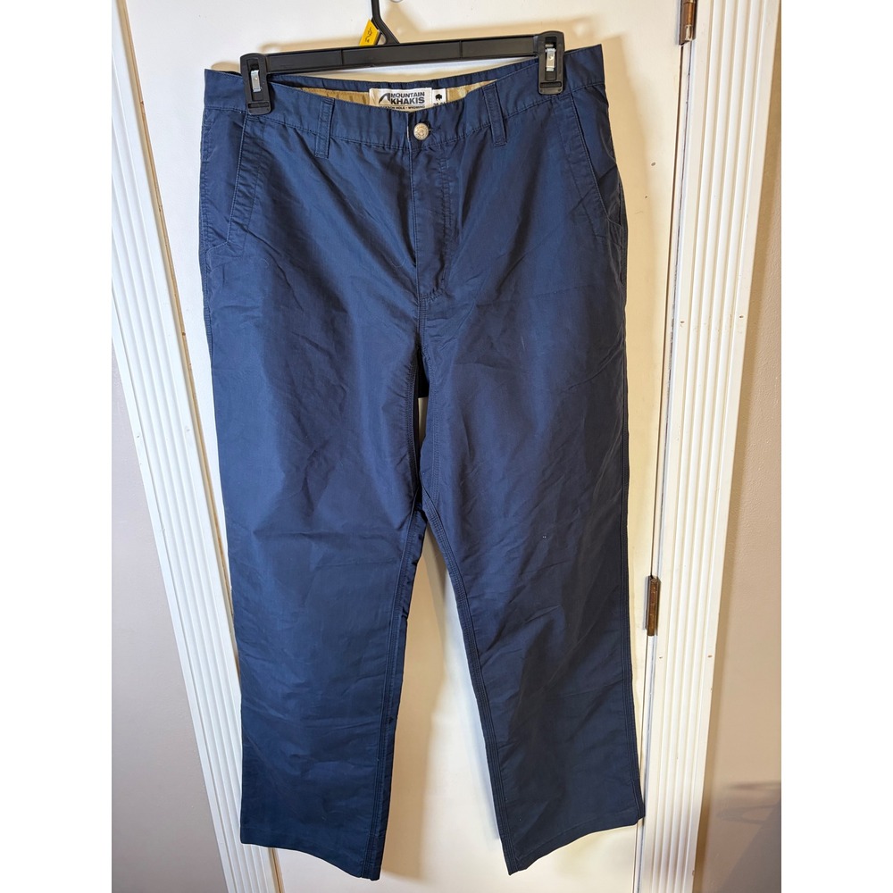 Mountain Khakis Mens Navy Blue Straight Leg Outdoor Utility Pants 36x34